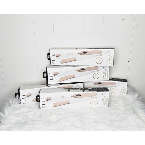 *NIB* Elle Ceramic Tourmaline‎ Flat Iron - Picture 1 of 7